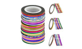 30 pcs Mixed Colors Rolls Striping Tape